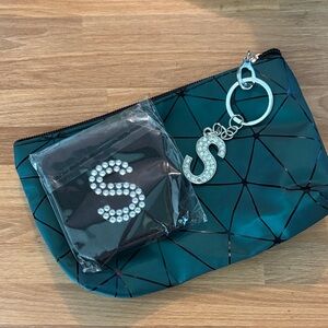 Stylish Teal Geometric Women's Bag